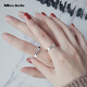 Miss JuJu PT950 platinum ring for men and women, platinum couple ring, wedding engagement ring, plain ring ring, live single, about 3.2g, more refunds based on actual delivery