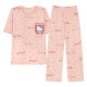 SANGJI new summer cute cartoon pajamas set female student QG9207 M
