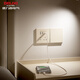 Delixi Switch Socket CD295 Ultra-dünner Matt Matt Large Panel 86 Typ versteckte silberne Zimt gelb Fünf-Loch 10A
