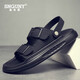 Snguny High-классная световая бренда Luxury Brand Sandals Мужчина 2025 летние новые повседневные универсальные мягкие пляжные обувь носить без скольжения и прохладные черные 9903 38 (240 мм)
