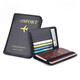 Kangaroo Luxus Leder Passport Clip Männer und Frauen Passport Buchschutz Hülle Passionstasche tragbare Ausweiskartenbeutel tragen Schwarz