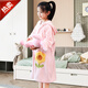 Baifei bath towel can be worn and wrapped around boys and girls bath skirt cloak long-sleeved water-absorbent quick-drying non-pure cotton water-absorbent children's bathrobe children's bathrobe-Sunflower (large size) suitable for height