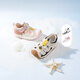 Les sandales pour enfants décontractées d'été du Dr Jiang pour les garçons et les filles, 1-3 ans, chaussures pour les tout-petits, chaussures pour enfants Velcro Bag, riz / poudre, taille 30, longueur du pied est d'environ 18,5-19,1