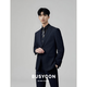 Busycon Wool Cust мужесной костюм синий корейский стиль стройный бизнес-костюм профессиональный костюм профессиональный костюм жених свадебное платье с тремя частями чернила синий (топ + тройка черная рубашка + брюки) 52 Справочный вес 150-160JIN [Джин равняется 0,5 кг]