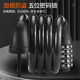 40,000 kilometers bicycle password lock thickened steel cable lock anti-shear anti-pressure anti-oxidation anti-theft lock outdoor mountain bike black