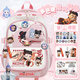 PMWRUN fine Nezha Devil Child Ao Bing Girls' Schoolbags High-looking Girls' Children's Second and Third to Sixth Grades Reduced Blue 13-28-Piece Set