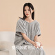 
Sanli home hooded bath skirt women's absorbent water and quick-drying bath towel style bathrobes men's couple's bathrobe nightgown beige