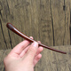 Longhushan straight hair, lightning-struck jujube wood hairpin with seven-star embossed crape myrtle and Taoist ritual, purely hand-polished, lightning-struck wood crape myrtle hairpin that has gone through the process