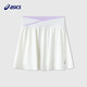 Asics/ASICS Children's Wear 25th Summer New Girls Reflective Print Contrast Color Stretch Sports Knitted Skirt 0001 White 130
