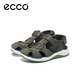 ECCO Sandals Children's Shoes Summer Children's Versatile Baotou Outer Sandals Full Speed 710632 Army Green 71063255894 27