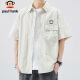 Big Mouth Monkey (Paul Frank) Seda de hielo Camisa de manga corta Hombres Camisa de verano Hombres Men de manga corta Men Off-White XL