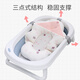 COOKSS baby bathing artifact suspension cushion newborn bath cushion lying support baby bath net bag and bathtub