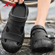 
XTEP (XTEP) sports slippers men's hole shoes men's summer sandals wearing thick-soled sandals for men A043 black 42-43