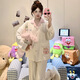 
S.SOFEA Korean style chest pad pajamas women's two-piece set spring and autumn loose college style home clothes A691 175 L