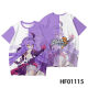 Jiaojing Benghua 3T-shirt, été à manches courtes et une tendance imprimée en 3D de marque conjointe pour les élèves primaires et secondaires et les adolescents Eden TXU4877, une taille, les enfants 130, adaptés au poids 40-50 Jin [Jin est égal à 0,5 kg]