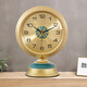 Compas European style wooden light luxury table clock living room home ornaments decorative ornaments quartz clock 506 gold
