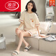 Langsha 2025 Pyjamas für Frauen im Sommer Pure Cotton Shorts Shorts Dünner Sommer niedlich und süß können außerhalb von Heimkleidung getragen werden YX-7507 9854 m [Empfohlen 80-100Jin [Jin gleich 0,5 kg] tragen]
