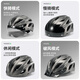 Rock Brothers großer Fahrradhelm mit Brillenbreite und vergrößerter Radsporthelm Männer und Frauen -Straßenrad Hardhelm Titanium