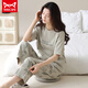 
Catman MIIOW pajamas for women in spring and summer short-sleeved trousers Korean style students can wear pure cotton home clothing suits outside in summer YZT9720 Short-length L (100-120Jin [Jin equals 0.5 kg])