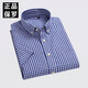 Olester Paul Summer Daddy Plaid Short Sleeve Pure Cotton Shirt Men's Thin Cool Business Casual Evergrande Brand Shirt F983 38 [Suitable for 110-120Jin [Jin equals 0.5 kg]]