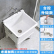 Mop pool balcony ceramic washing mop pool mop pool household bathroom automatic drainer high-foot basin pool 50 cm backrest external console upgraded version. Basket