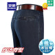 Romon Summer Fino Seda Jeans de seda de seda Alta Cintura alta Pantalones informales de pierna recta suelta Papates de mediana edad y ancianos Pantalones Menores 3892 Modelos-Negro [Verano] Estilo delgado 40 [Circunferencia de cintura 3 pies 1]