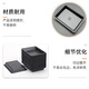 Kunsui disposable sushi soy sauce dish tray Japanese food takeout dish mustard sauce vinegar seasoning box flavor dish silver thickened square sauce dish - about 100 pieces