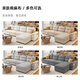
Laikelaidi cream style folding sofa bed integrated sitting and lying and multi-function living room size and apartment straight-row fabric sofa bed, direct single + double [outer diameter 2.33 meters] skin-friendly cotton linen [latex style]