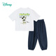 Disney Children's's Clothing Boys's Short à manches à manches Suit à la mode décontractée confortable et respirant Suit blanc blanc + bleu clair 140