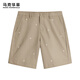 Mark Waffe [scattered embroidery] casual shorts men 25 summer commuting versatile letter embroidery cool commuting five-point pants 701 khaki 35