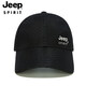 JEEP SPIRIT Jeep Hat Men's Summer Baseball Cap Baseball Cap Sports Running Breathable Quick Dry Couple Sunscreen Hood 761 Black All Size