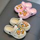 Kapibala Summer Sandals para zapatillas para niños, sin deslizamiento, transpirable, cabeza, padre, child, pisoteo, niños, niñas, zapatos de agujero para niños, caqui (versión mejorada de material ecológico) 12 talla 34/35 (longitud del zapato 22 cm adecuado para el pie 21