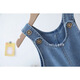 Disney (Disney) baby denim overalls, children's spring and autumn long pants for men, girls, and children's overalls, baby jumpsuits, cartoon available, blue 90 (can be opened)
