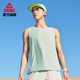 Peak Sports Vest Herren Sommer Neue schnelle, atmungsaktive Fitnesshülsen und Top-Wund-Training-Anzug Basketball-Shirt-Shorts [Speed-Drogen-Weste 2017] White and Green XL (180)