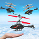 OEING remote control aircraft helicopter children's mini drone charging drop-resistant sensing aircraft elementary school student toy boy new blue helicopter value handle remote control + charging cable
