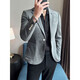 
Lilang men's clothing, anti-wrinkle-free, slim suit, spring and autumn thick suede suit, British-sensing men's jacket, 9928 yellow XL, suitable for 139Jin [Jin equals 0.5 kg]
