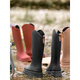 Liu Chaobu high tube rain boots Japanese high tube rain boots women's fashionable outer wear anti-slip waterproof wear-resistant rubber shoes to catch the sea kitchen long tube green 39 standard code