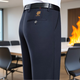 Woodpecker (Tucano) Casual Hosen für Männer Frühling und Herbst gerade lose Hosen für Männergeschäft komfortable elastische Nicht-Eisen-Anzughose für Herrenkleidung 686A Schwarzer reguläres regulär 38 ca.