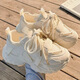 S.SOFEA autumn new Korean version thick-soled dad shoes for women's breathable casual running shoes 9905 off-white 35