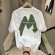
GTYUWVG2025 Summer Casual Men's Short Sleeve T-Shirt Summer Half Sleeve Pure Cotton Trendy Brand Loose All-Match Top T V983 Black 4XL