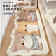 Pixel Carpet Cheerside Counder Cartoon Salle sans soins devant le lit Blanche à table basse épaissie canapé-lit Mat à sol Hot Dog et Cat-14082 120 * 240cm