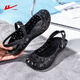 Changxiang Huili Huili Sandalias para mujeres Plastic Hollow Summer NUEVO ALIMO AGUJO Zapatos Suelas de enfermería plana zapatos sin deslizamiento Sobre suave Zapatos de mujer Pequeños zapatos blancos 6627 Blanco 40