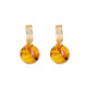 Fat Donglai quality amber earrings, raw amber, round beads, earrings, ear hooks, classic style, S925 silver gold-plated inlaid, the internal patterns of amber are ever-changing, the following pictures