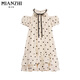 Cotton French sweet off-shoulder polka dot dress for women in summer 2025 new small temperament bow short skirt 674 picture color [high quality 38.5] XL 115-130Jin [Jin equals 0.5 kg]