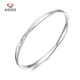 Aido Diamond pt950 platinum smart cross Mobius bracelet for women platinum crushed ice perfect round bracelet in stock inner diameter 54mm weight 18.31 grams thick about 3mm