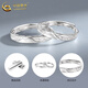 China Gold (CHINA GOLD) Love You Like Us Couple Rings for Men and Women One Pair of Pure Silver Rings to Commemorate Valentine's Day and Birthday Gift for Girlfriend Delivery Today/Next Day* Love You Like Us Rings One Pair