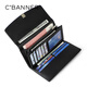C.BANNER genuine leather wallet women's long wallet card bag two-in-one clutch bag birthday gift high-end for girlfriend and wife