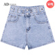 Advsus neue schlanke Jeansshorts für Frauen mit hoher Taille-Stretch-A-Line
