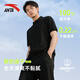 Anta quick-drying polo shirt men's 2025 summer new men's ice silk T-shirt short-sleeved high-end men's half-sleeved sports clothes black/quick-drying/three buttons L/175 (120-140Jin[Jin equals 0.5 kg])