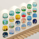 24 Veinticuatro Términos solares Solar Creación ambiental Tema de decoración de pared cultural Pegatinas de la pared del aula Diseño del entorno del corredor del aula x1098b 3 mm espesor pequeño